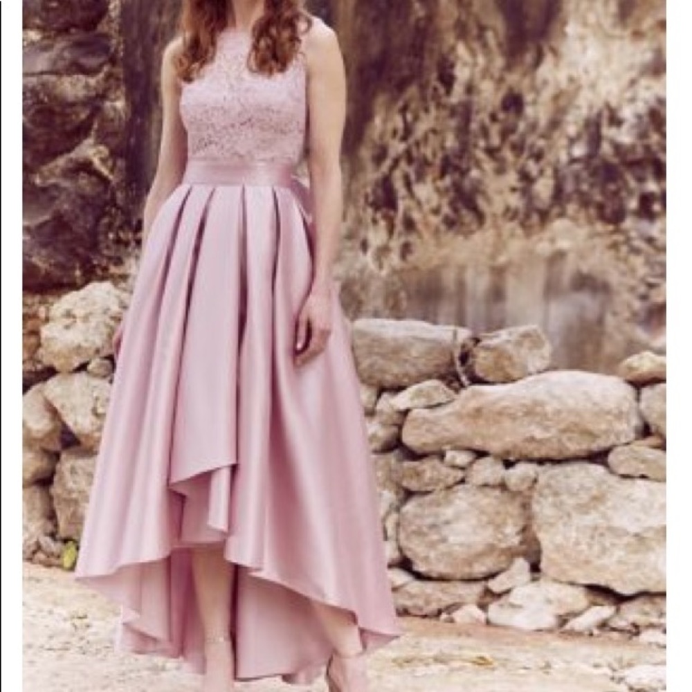 NWT David's Bridal Ignite Dress in Shell